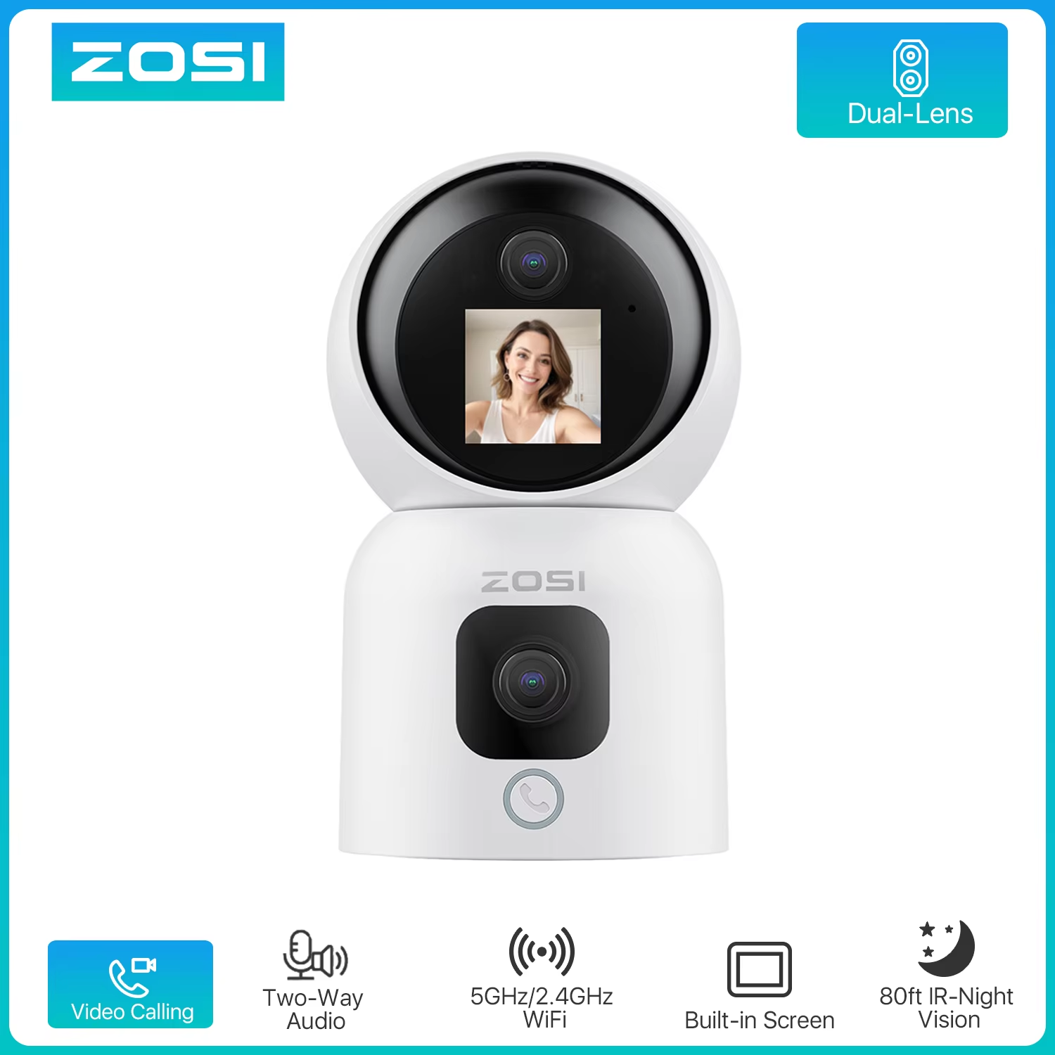 Home Security Home Assistant - ZOSI 360° Smart Home Security Camera