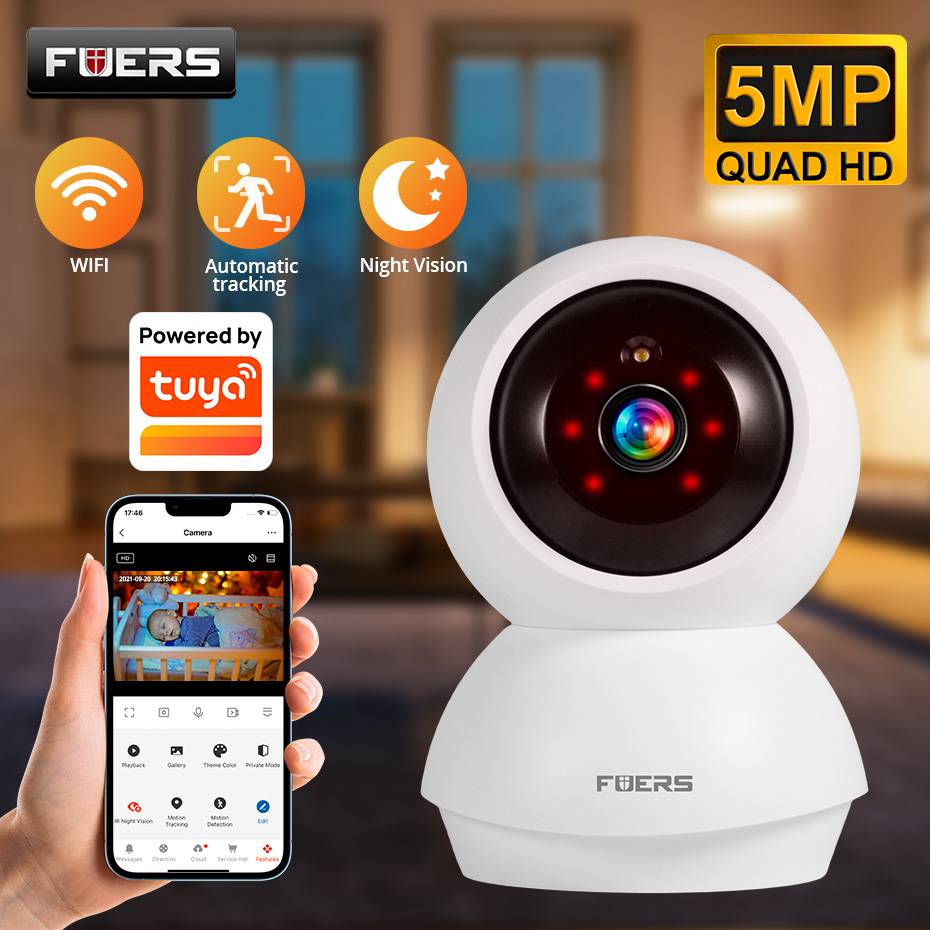 Home Security Xiaomi - Fuers 5MP WiFi Camera Home Indoor
