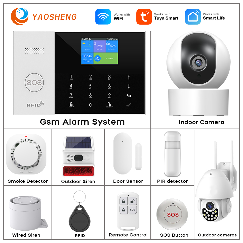Sim Gsm Alarm - 4G Alarm System Security Home WIFI