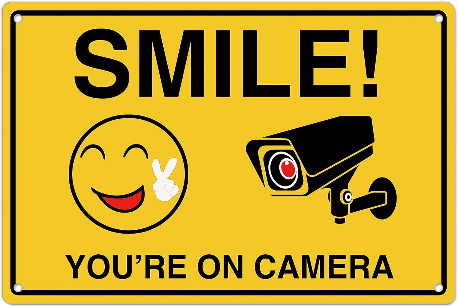 Home Security Home Assistant - Smile Youre On Camera Signs ;