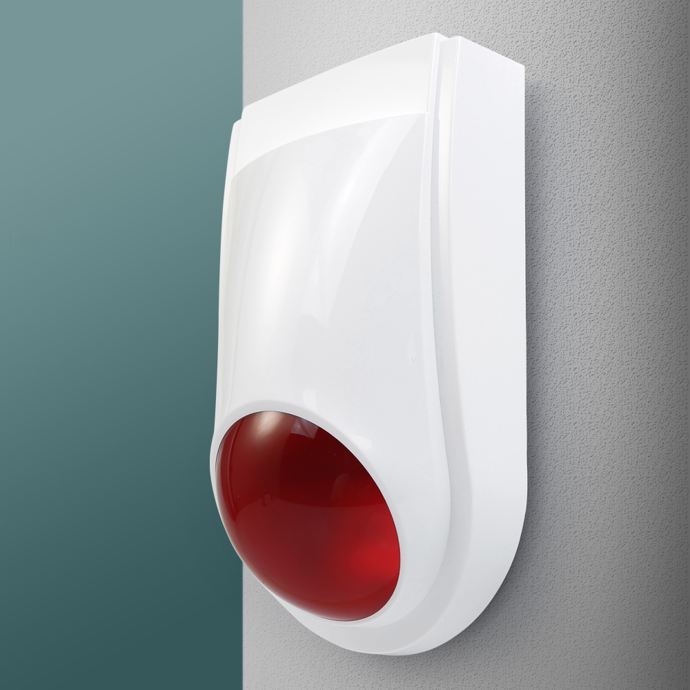 Home Security Siren - Wireless Flash Siren E6 Outdoor&indoor Red