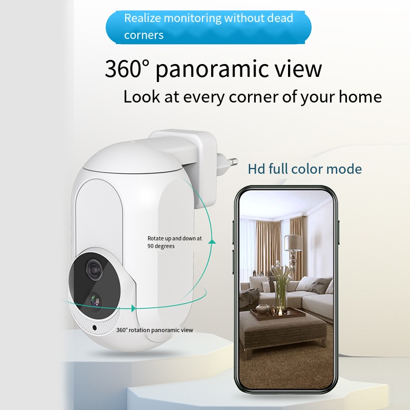 Home Security Google Camera - Tuya Wall Plug In Camera Wifi