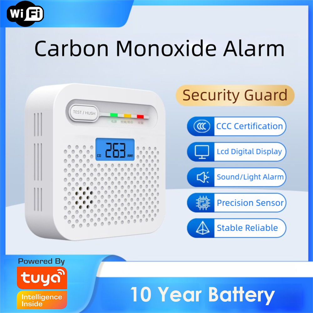 Sim Gsm Alarm - Arumny Tuya Smart WiFi CO Detector