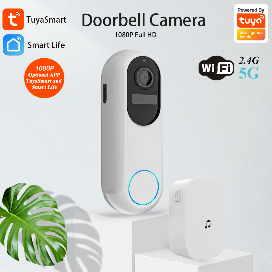 Home Security Google Camera - Tuya Smart Video Doorbell Waterproof Night