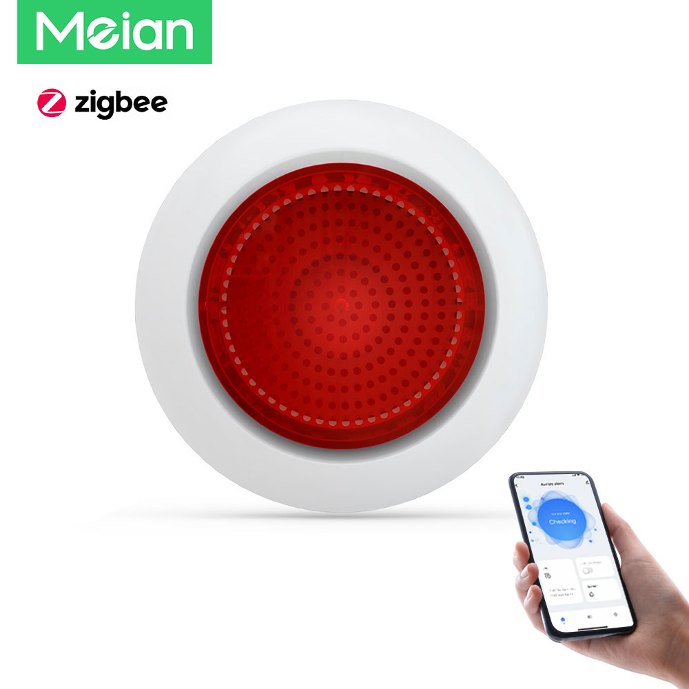 Home Security Siren - Meian Wireless Sound Flash Alarm Siren