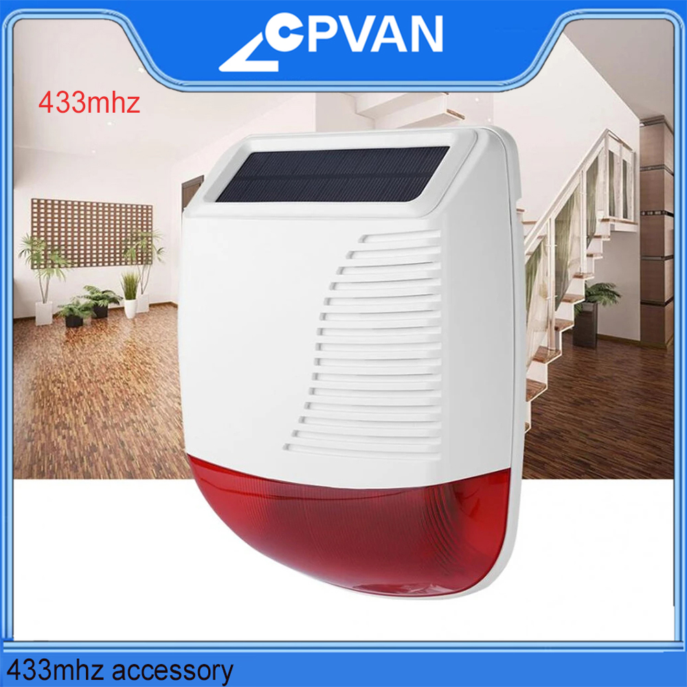 Sim Gsm Alarm - CPVAN Outdoor Wireless Siren 110dB Sound