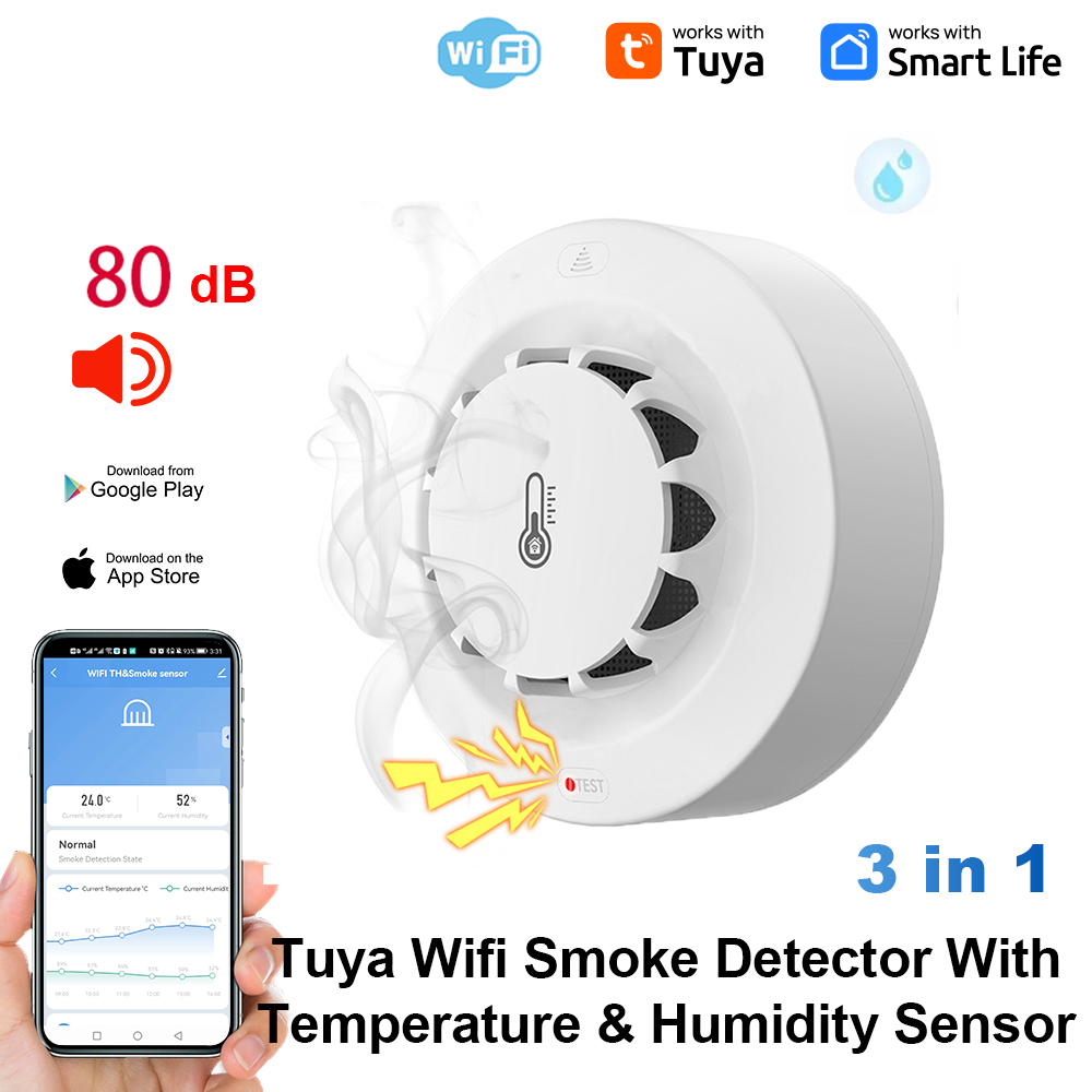 Tuya WiFi Temperature and Humi - đánh giá và giá Home Security Alarm