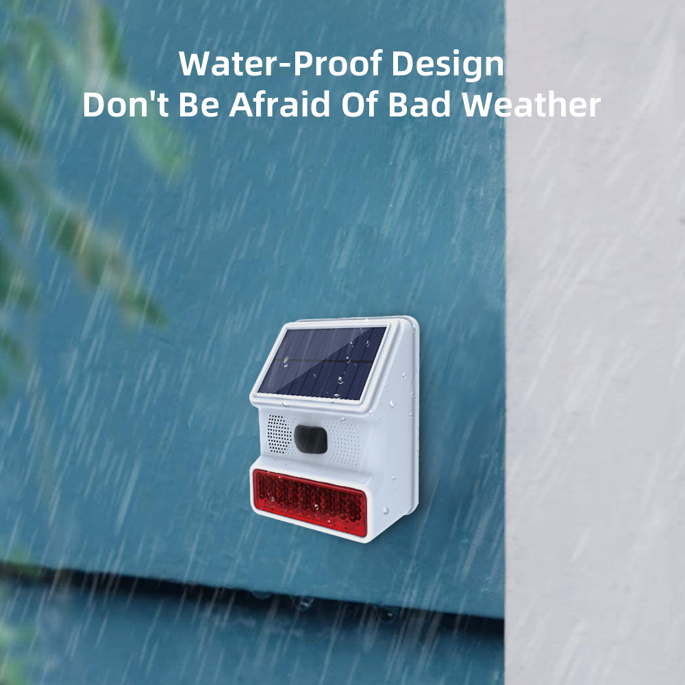 Wireless Outdoor Solar Waterpr - đánh giá và giá Home Security Siren