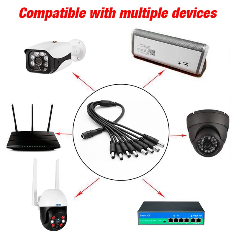 5.5 x 2.1mm 1 Female to 2 4 8  - đánh giá và giá Home Security Blink