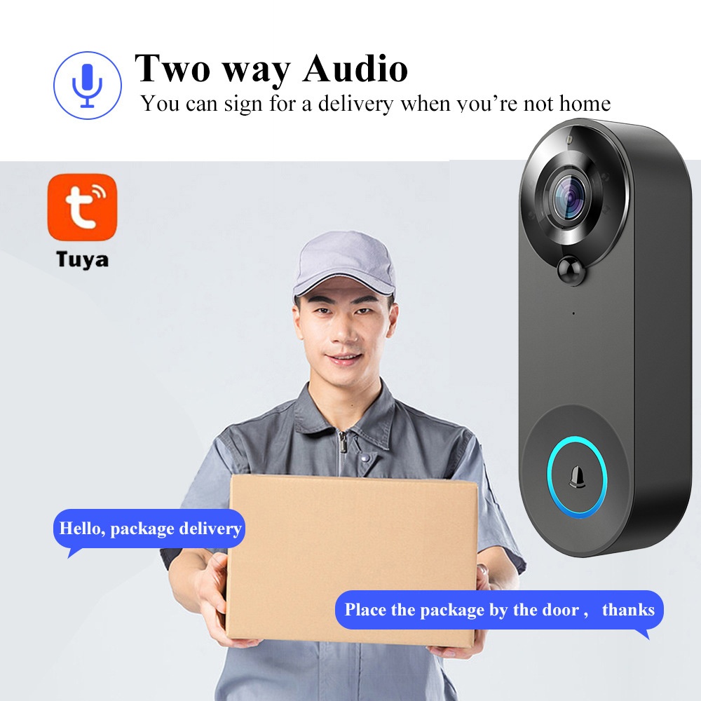 Tuya 1080P Wireless WIFI Doorb - đánh giá và giá Home Security Blink