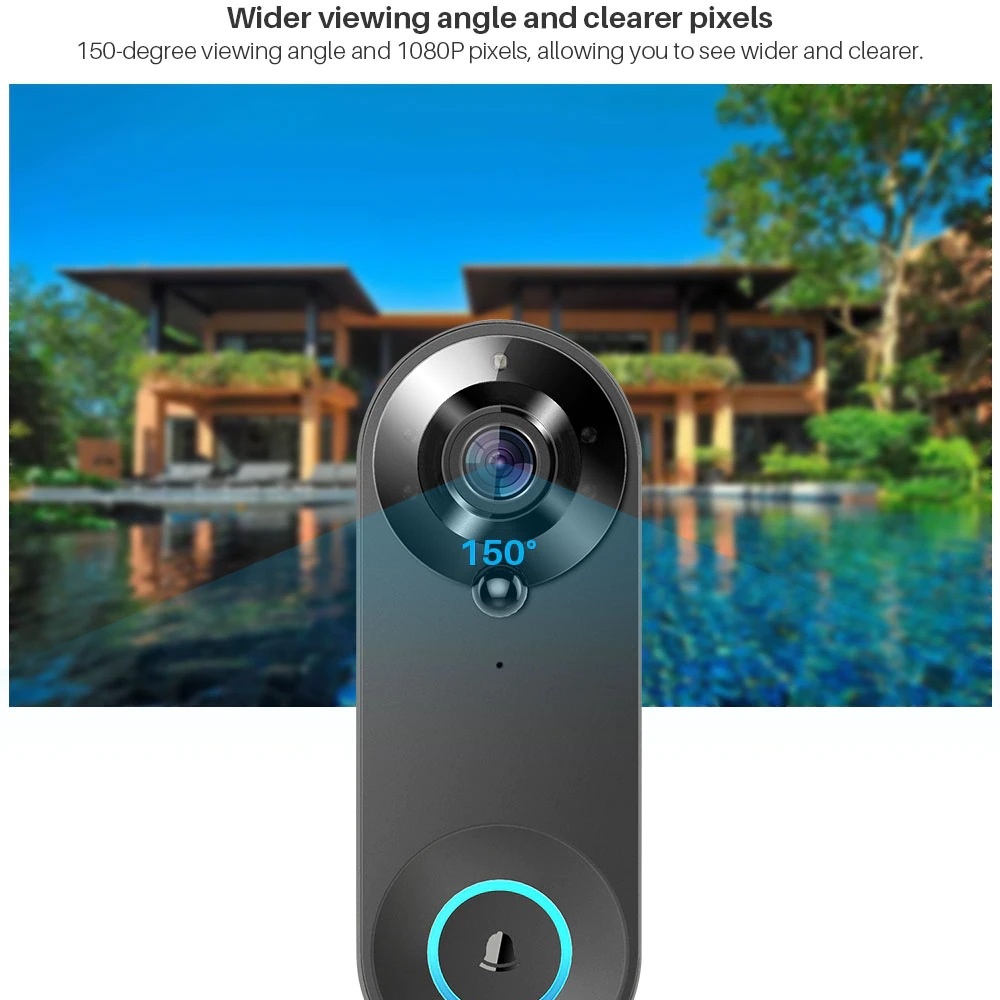 Tuya 1080P Wireless WIFI Doorb - đánh giá và giá Home Security Blink