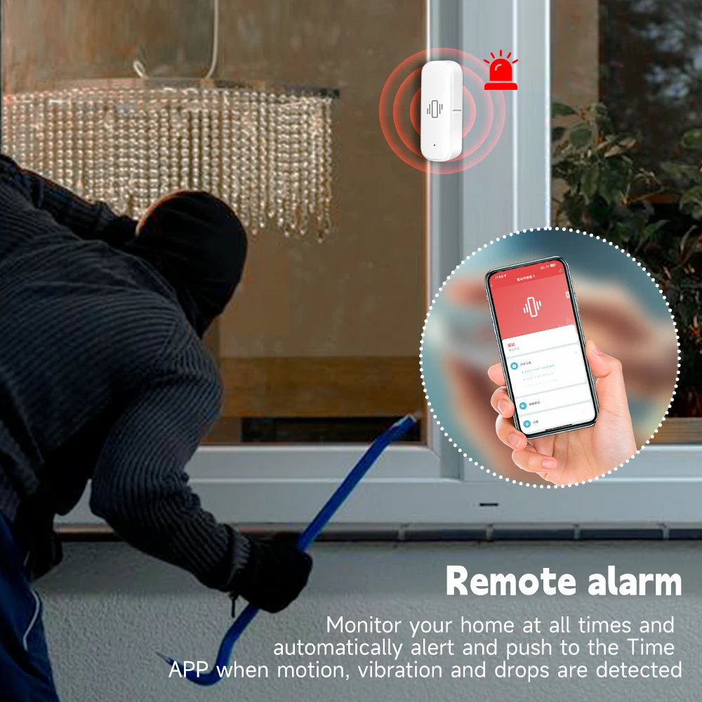 WiFi/Zigbee Smart Vibration Se - đánh giá và giá Home Security Alarm