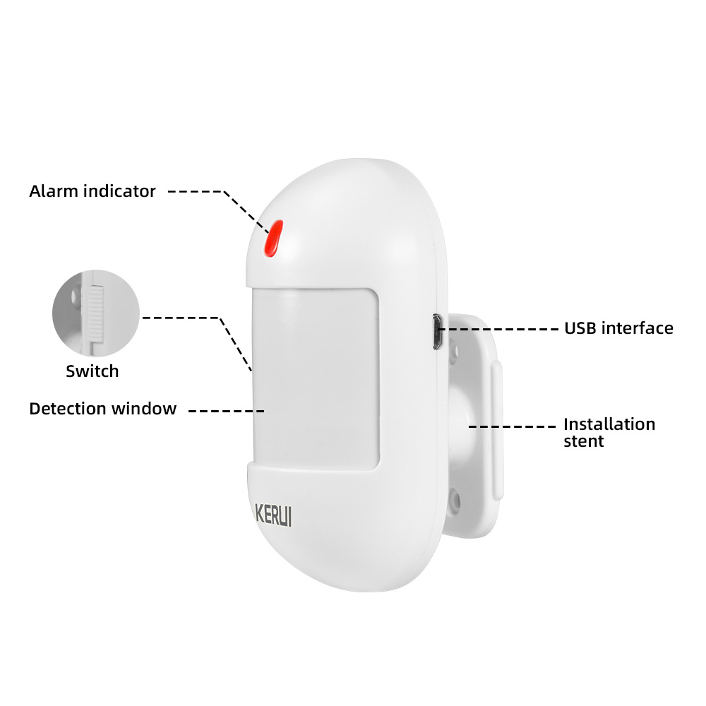 KERUI Wireless PIR Motion Sens - đánh giá và giá Sim Gsm Alarm