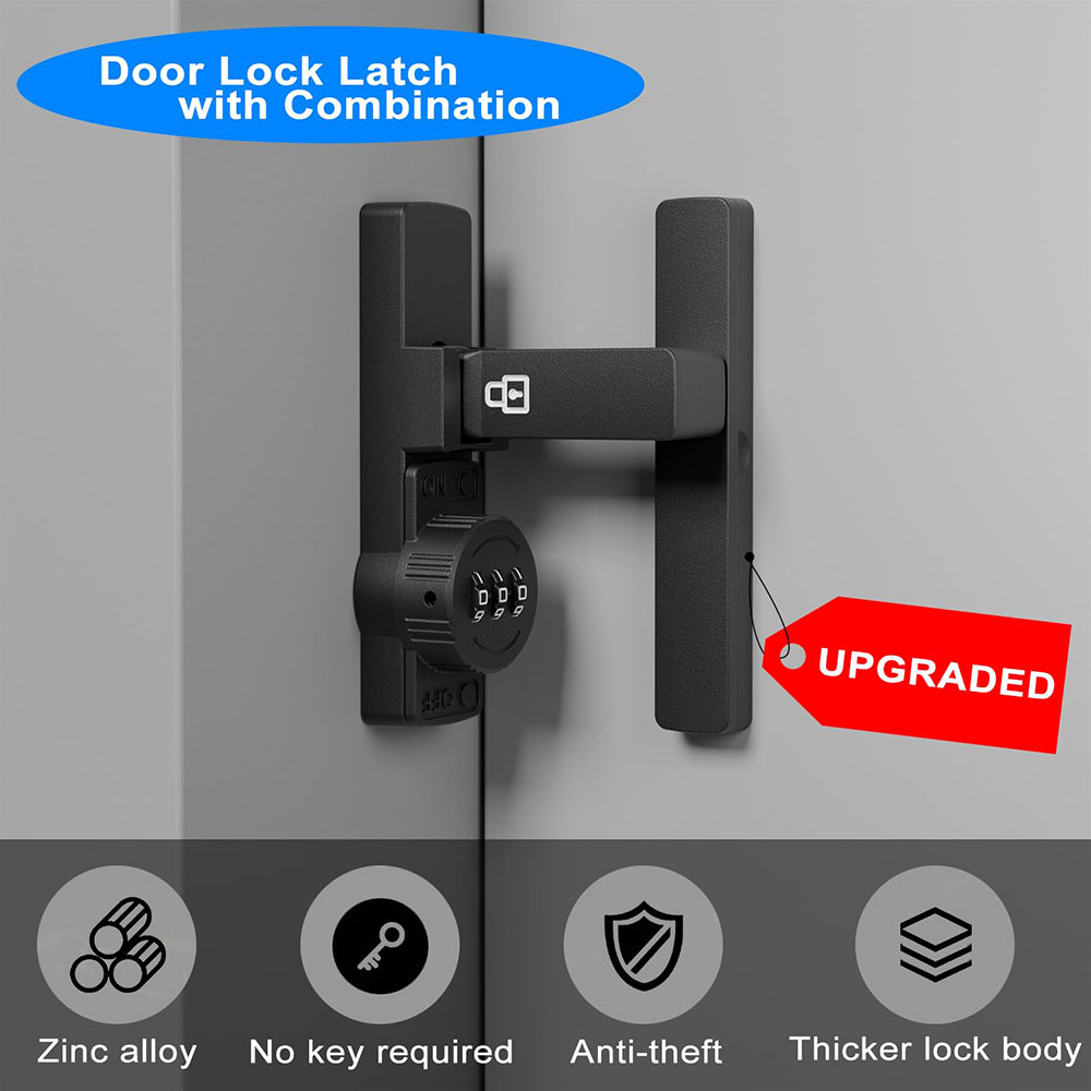 Security Barn Door Lock 3-Digi - đánh giá và giá Home Security Locks