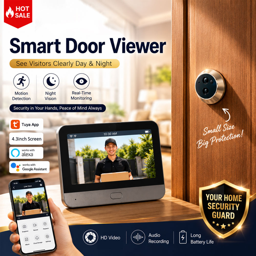 Tuya Smart 5MP Peephole Door C - đánh giá và giá Home Security Google Camera