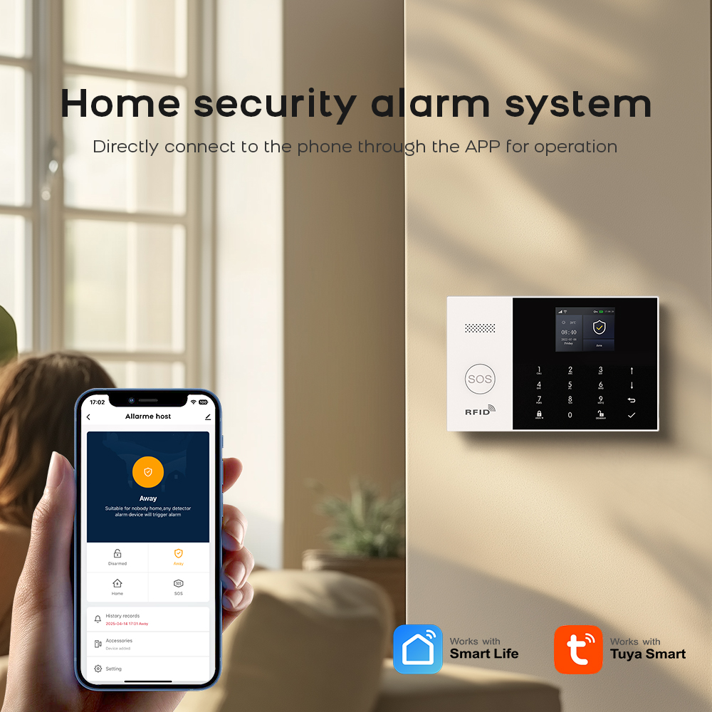 4G Alarm System Security Home  - đánh giá và giá Sim Gsm Alarm