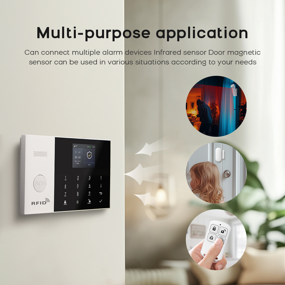 4G Alarm System Security Home  - đánh giá và giá Sim Gsm Alarm