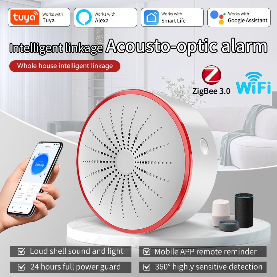 Tuya WiFi ZigBee Smart Alarm S - đánh giá và giá Home Security Blink