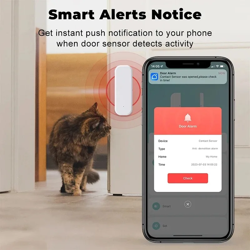 Tuya WiFi Smart Door Window Se - đánh giá và giá Sim Gsm Alarm
