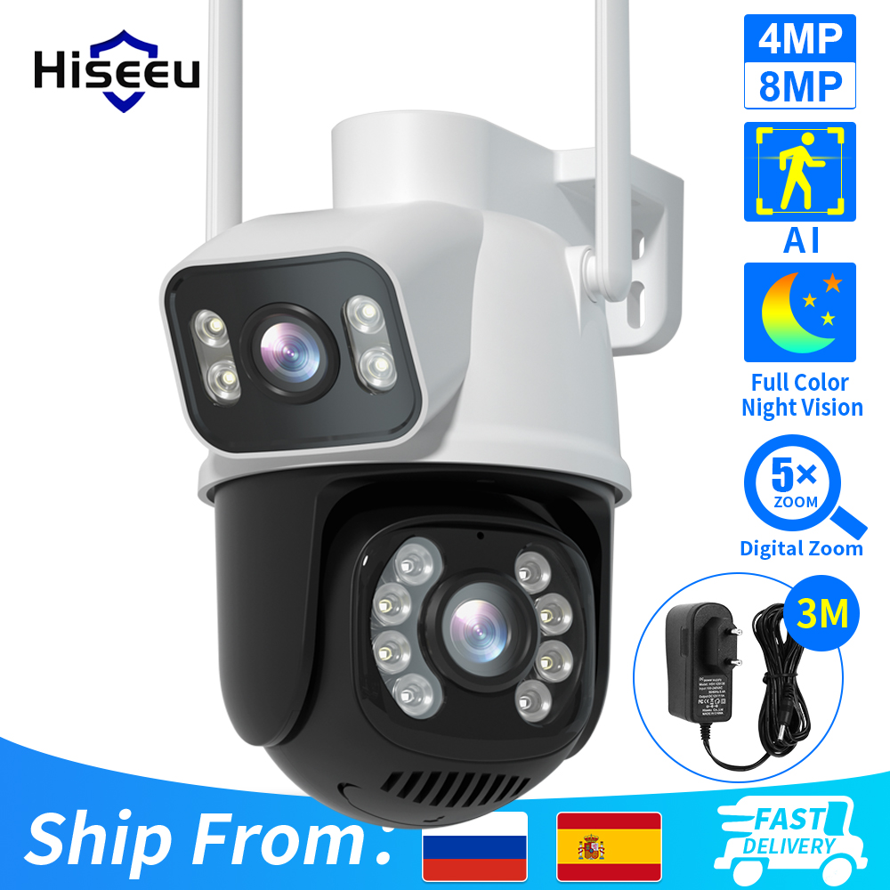 Hiseeu 4K 8MP PTZ Wifi IP Came - đánh giá và giá Home Security Xiaomi