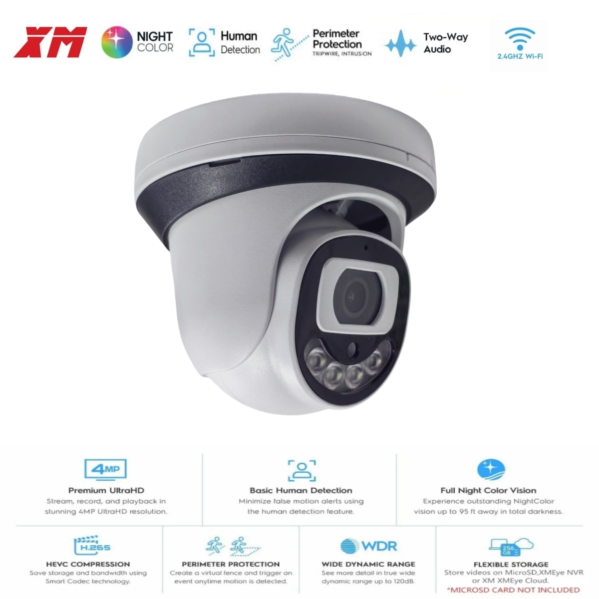 4MP WiFi Security Camera Indoo - đánh giá và giá Sim Gsm Alarm