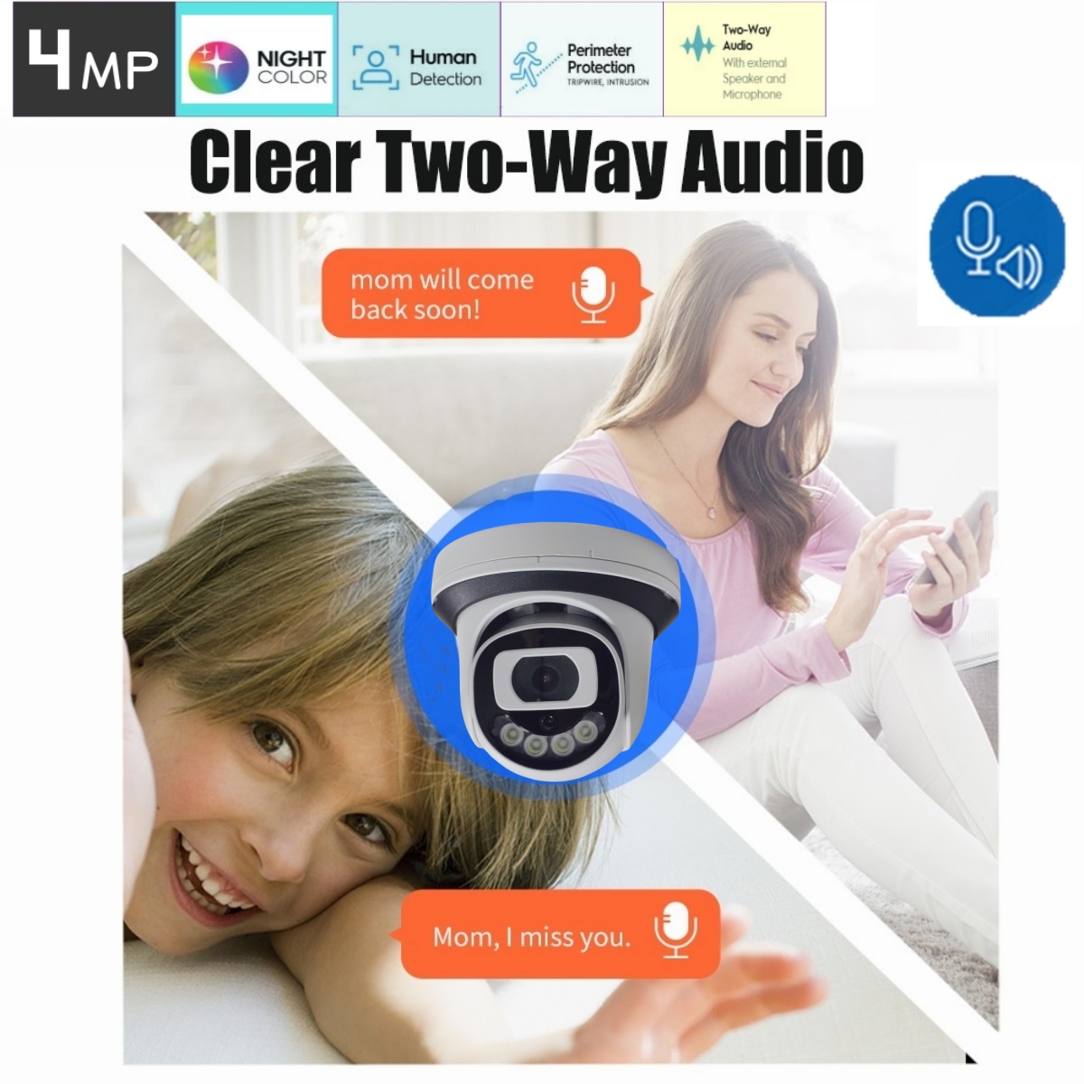 4MP WiFi Security Camera Indoo - đánh giá và giá Sim Gsm Alarm