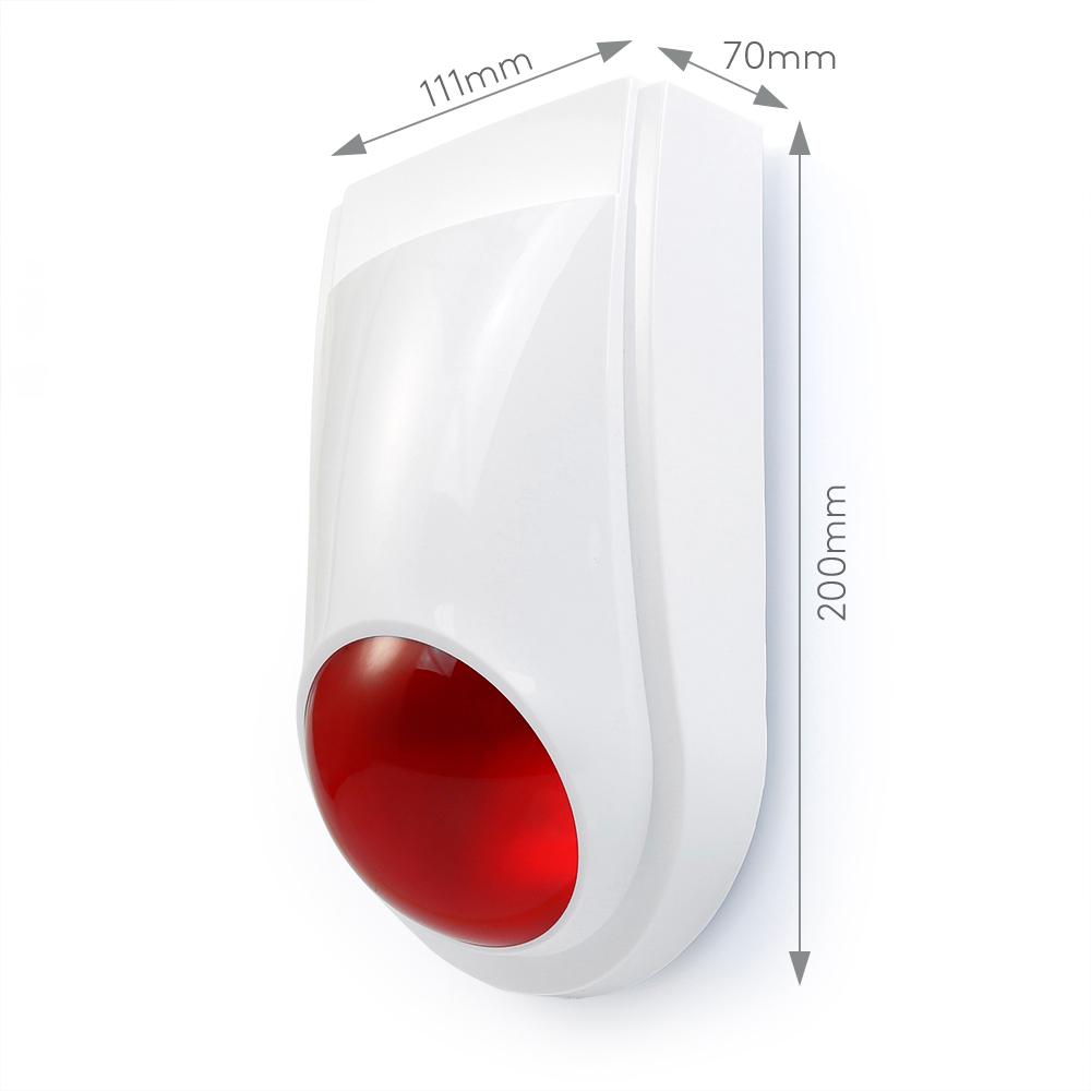 Wireless Flash Siren E6 Outdoo - đánh giá và giá Home Security Siren
