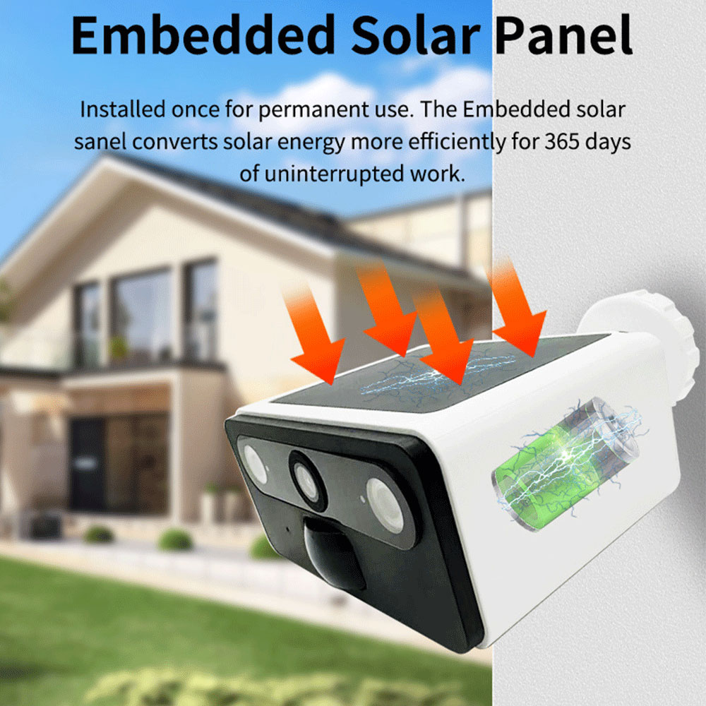 2K Tuya Solar Security Camera  - đánh giá và giá Home Security Google Camera