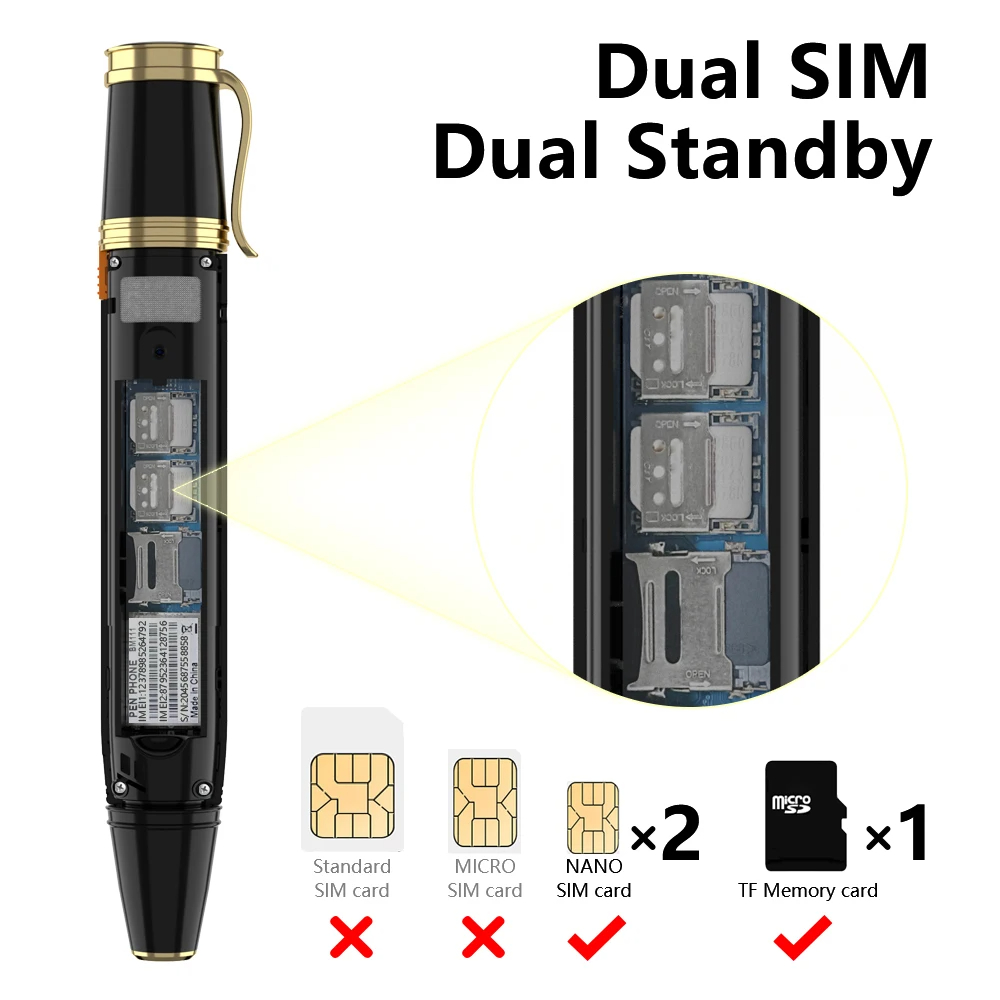 SERVO BM111 Pen Style Mini Mob - đánh giá và giá Sim Gsm Alarm