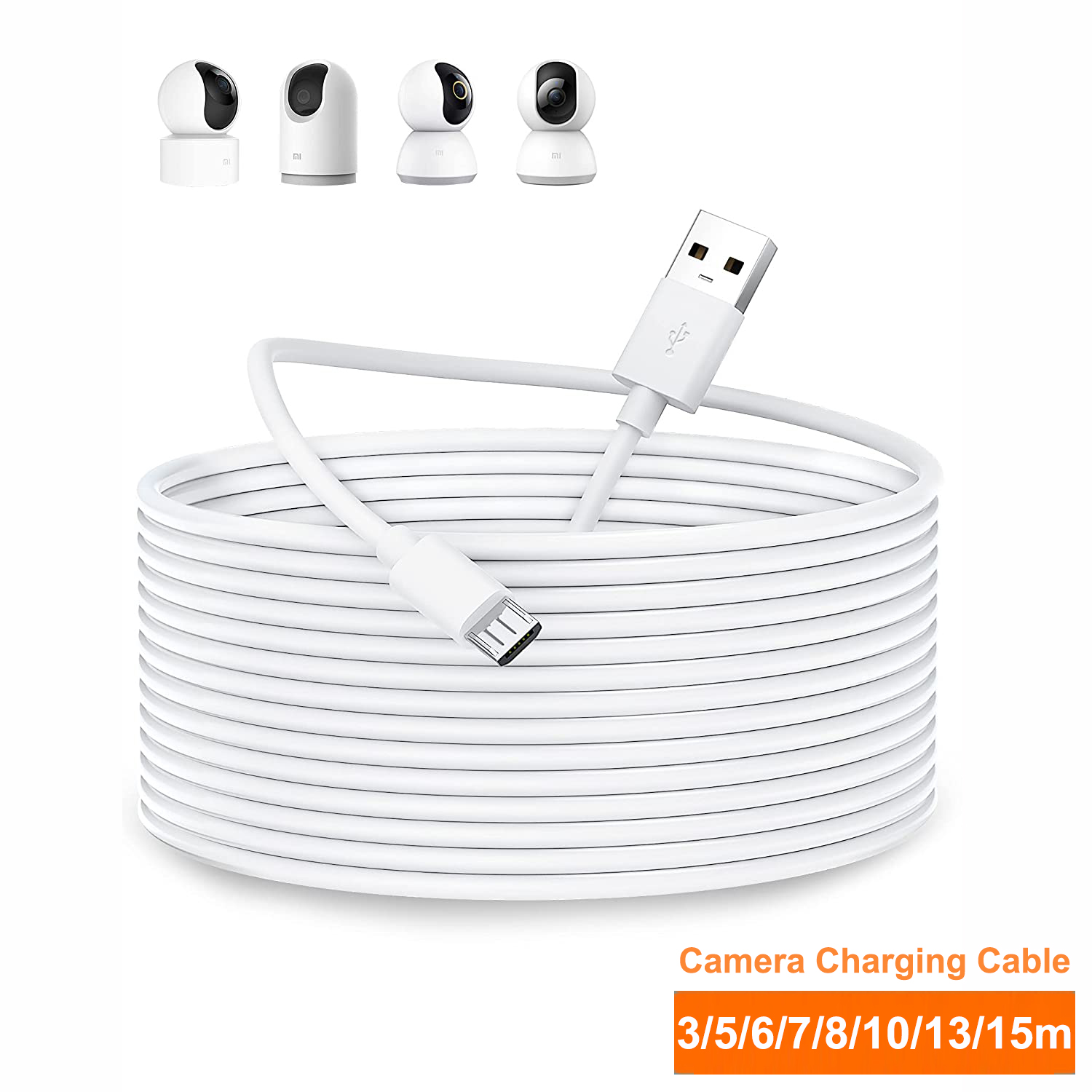 3~13m Micro USB Extension Cabl - đánh giá và giá Home Security Xiaomi