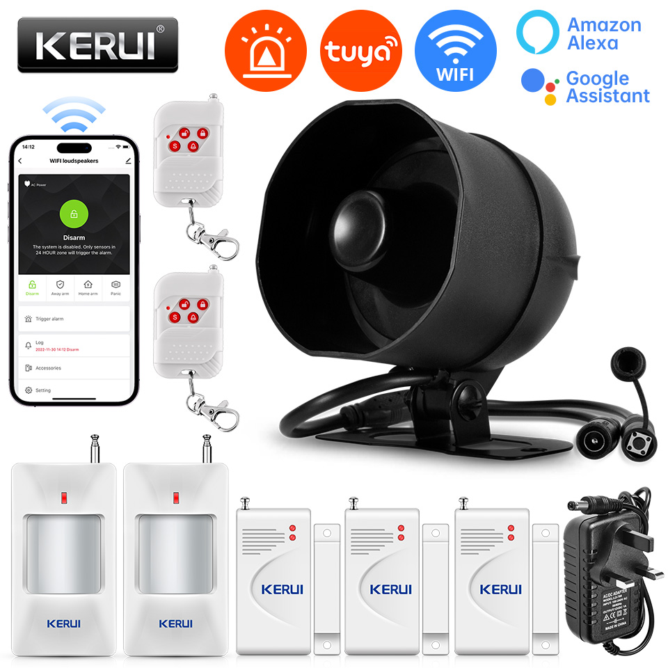 KERUI 120db Siren Alarm System - đánh giá và giá Home Security Siren