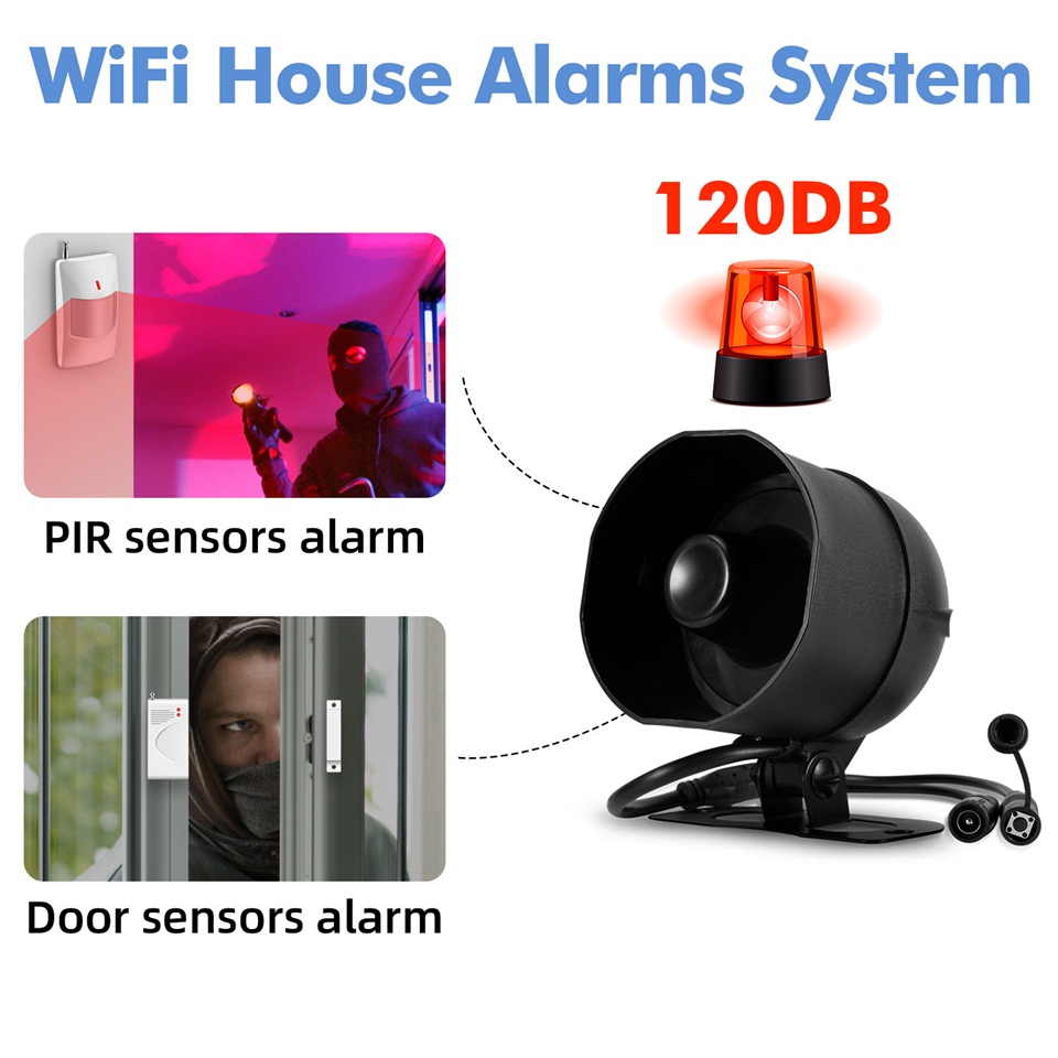 KERUI 120db Siren Alarm System - đánh giá và giá Home Security Siren