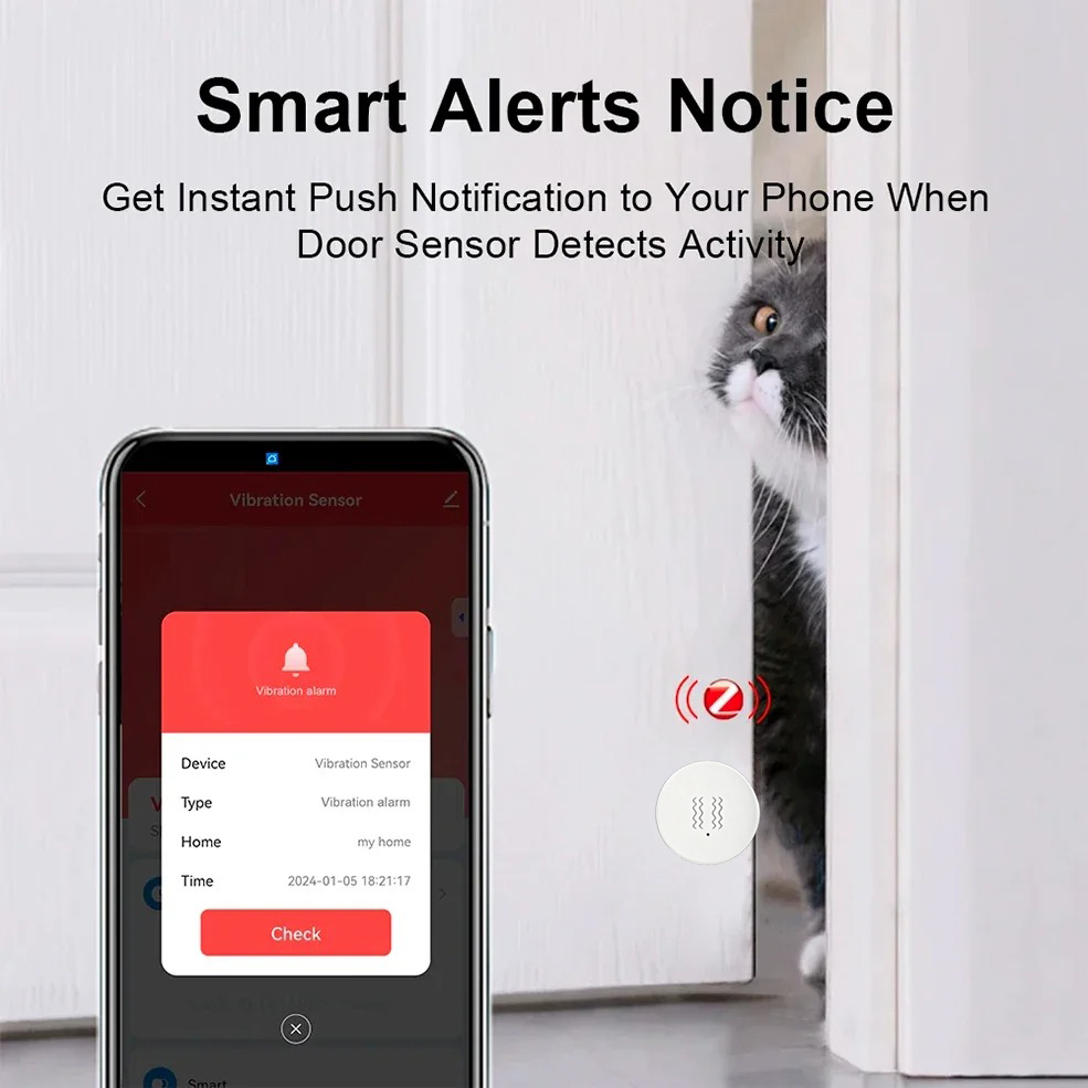 Tuya Zigbee Smart Vibration Se - đánh giá và giá Home Security Alarm