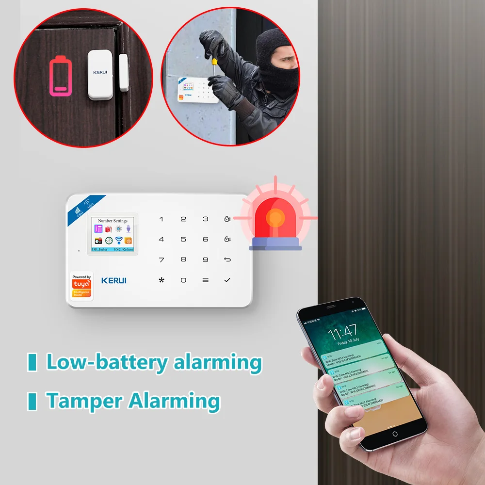 KERUI W181 Alarm System Securi - đánh giá và giá Home Security Google Camera