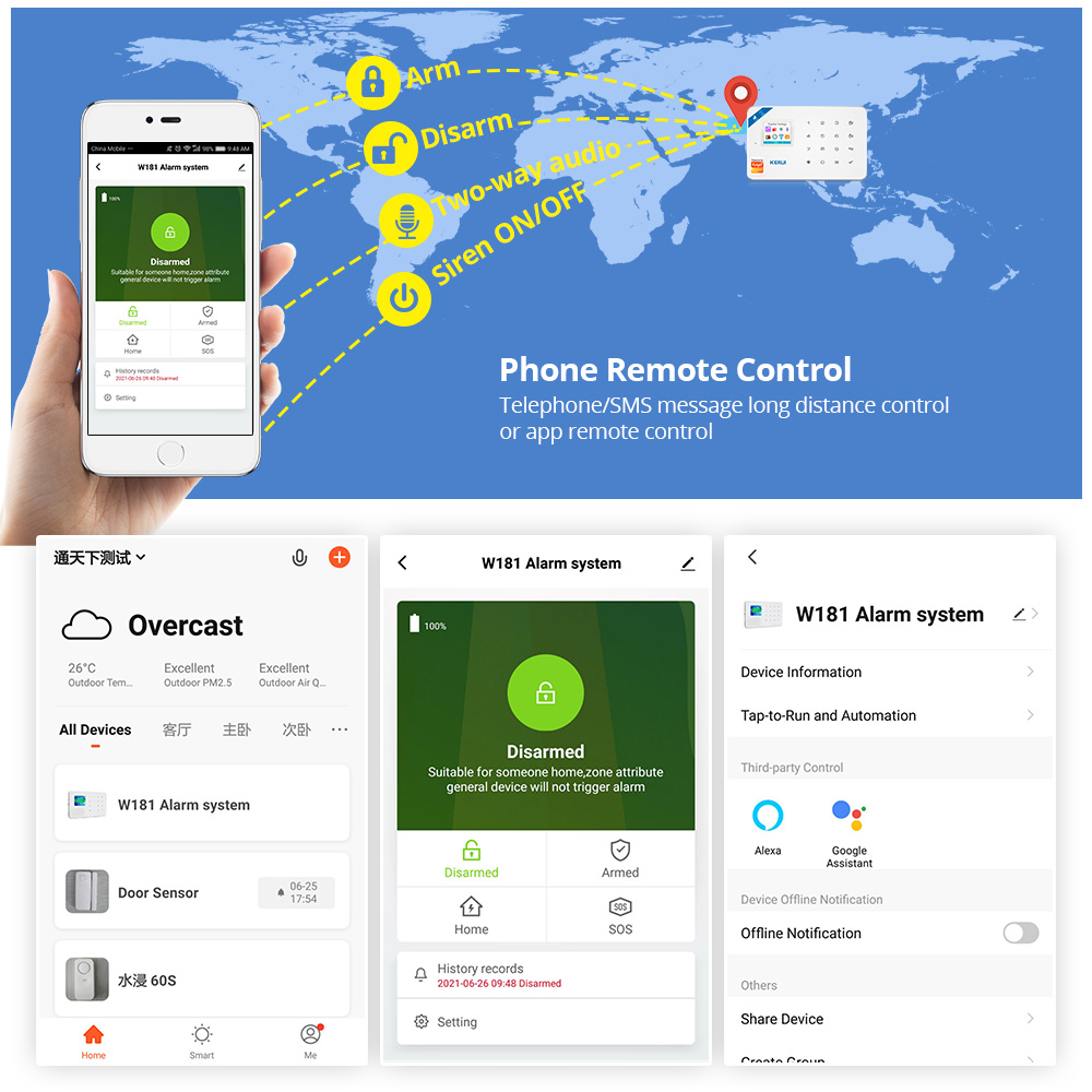 KERUI Security Alarm System Ki - đánh giá và giá Sim Gsm Alarm