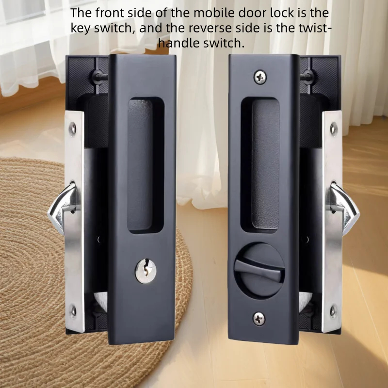 Heavy-Duty Black Sliding Door  - đánh giá và giá Home Security Locks
