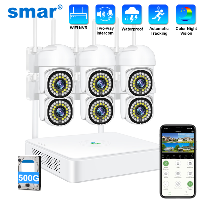 Smar 3MP Wireless CCTV Securit - đánh giá và giá Sim Gsm Alarm