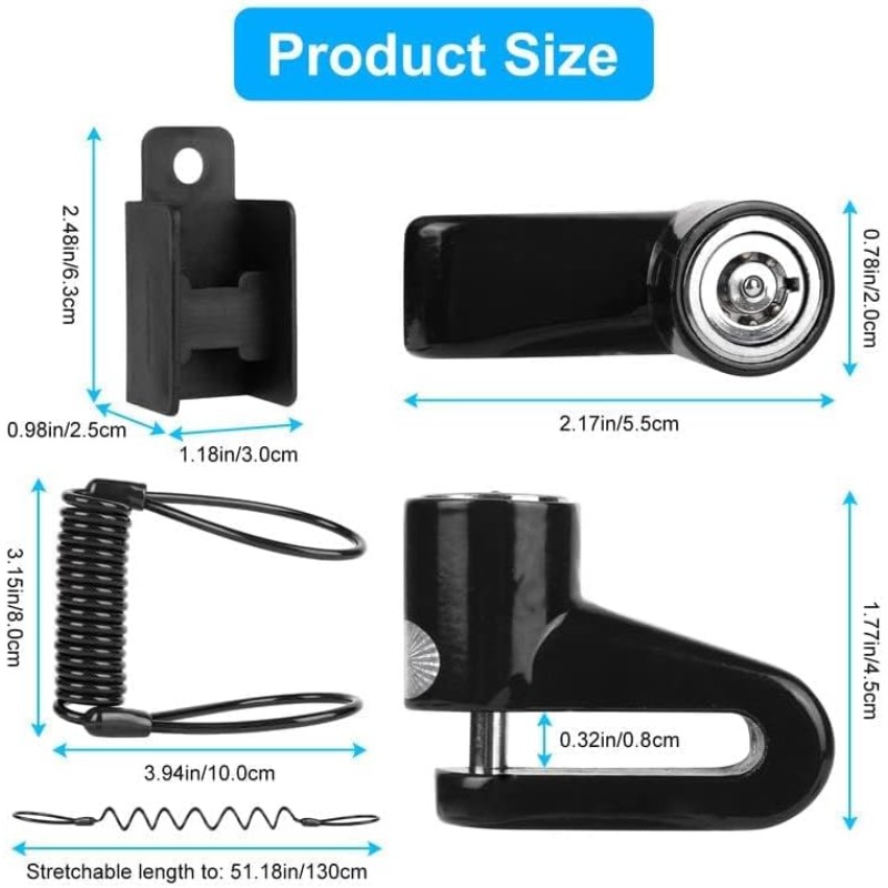 Anti-Theft Lock Disc Brake Loc - đánh giá và giá Home Security Xiaomi